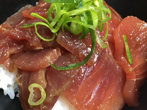 安いマグロで！中華風鉄火丼